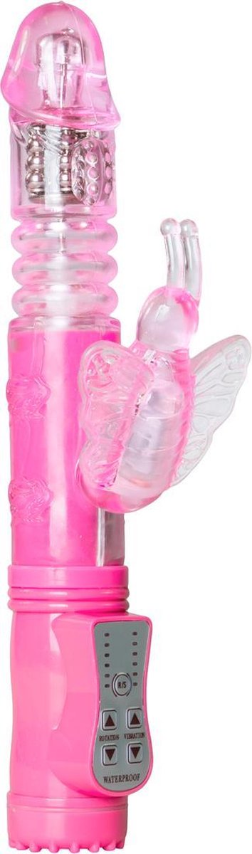 Goedkoopste EasyToys - Stotende Butterfly Vibrator - Vibrators voor Vrouwen - Sex Toys voor Vrouwen - Vibrators - G-Spot Vibrator - Clitoris Stimulator - Roze