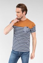 DEELUXE Gestreepte T-shirt DIXON Bronze