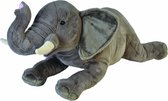 Pluche dieren knuffels grote Afrikaanse olifant van 76 cm - Knuffeldieren speelgoed