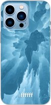 6F hoesje - geschikt voor iPhone 13 Pro Max - Transparant TPU Case - Ice Stalactite #ffffff