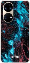 6F hoesje - geschikt voor Huawei P50 -  Transparant TPU Case - River Fluid #ffffff