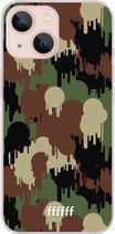 6F hoesje - geschikt voor iPhone 13 Mini -  Transparant TPU Case - Graffiti Camouflage #ffffff