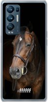 6F hoesje - geschikt voor OPPO Find X3 Neo -  Transparant TPU Case - Horse #ffffff