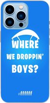 6F hoesje - geschikt voor iPhone 13 Pro - Transparant TPU Case - Battle Royale - Where We Droppin' Boys #ffffff