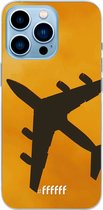 6F hoesje - geschikt voor iPhone 13 Pro Max - Transparant TPU Case - Aeroplane #ffffff