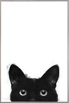 JUNIQE - Poster met kunststof lijst Are You Awake Yet -20x30 /Wit &
