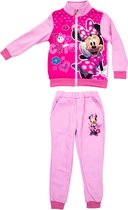 Disney Minnie Mouse  set joggingpak / trainingspak / vrijetijdspak - Vest + Broek  - Lichtroze - Maat 92 (maatlabel 98)