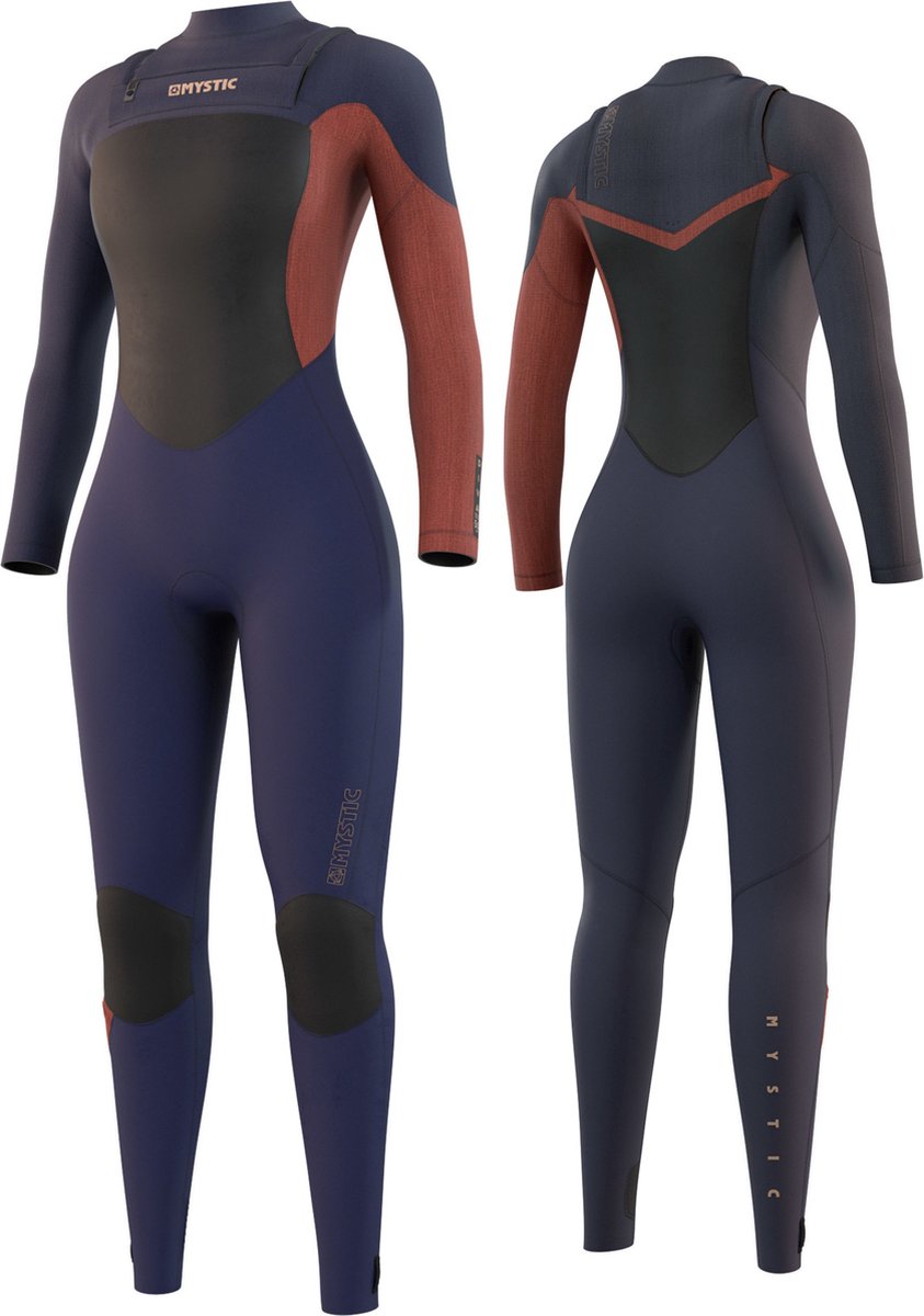 Mystic Dames Wetsuit Diva Fullsuit 5/3mm Double Fzip Women - Night Blue XS