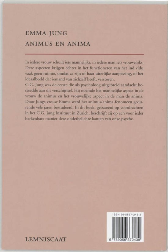 Boek "Animus en anima" door Emma Jung, met ISBN 90-5637-243-2.