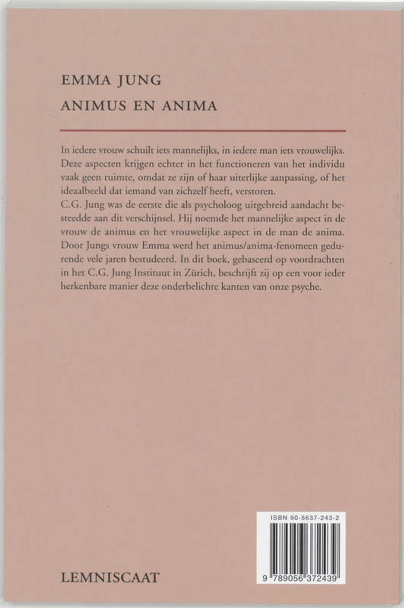 Boek "Animus en anima" door Emma Jung, met ISBN 90-5637-243-2.