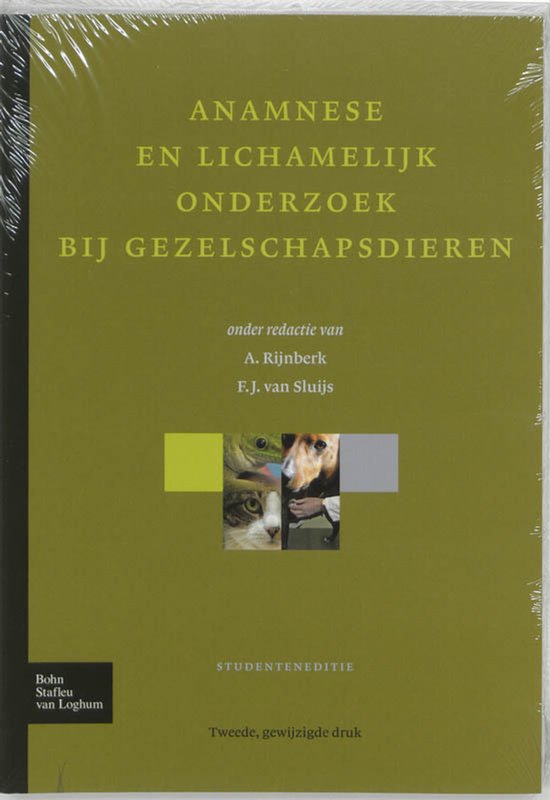 Anamnese lichamelijk onderzoek gezelschapsdieren - cover