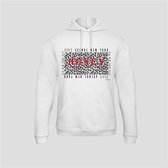 HOODIE LEOPARD HONEY WHITE (L)