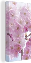 Toile Peinture Blossom - Cerisier - Printemps - 40x80 cm - Décoration murale