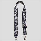 STRAP BIG BLACK ZEBRA Bag strap - Festival tassenriem - Schouderband - Schouderriem tas - Tassen riem - Tas hengsel - Tassen band - gitaar strap - cameratas band - cross body - verstelbare ri