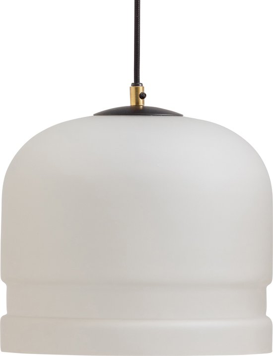 WOOOD Exclusive Micah Hanglamp - Glas - Off White - 27x27x27