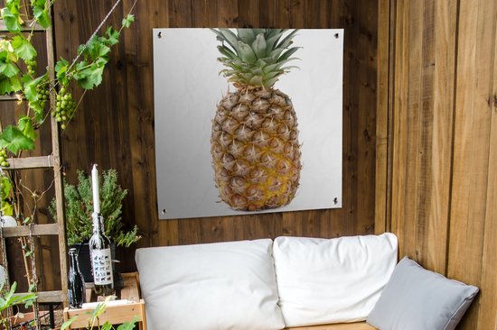Serviette de jardin Ananas - Fruit - Wit - 100x100 cm