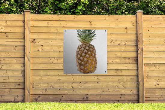Serviette de jardin Ananas - Fruit - Wit - 100x100 cm