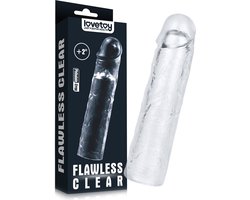 LoveToy - Flawless - Transparante Penis Sleeve - 19 cm