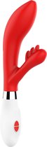 Shots - Luminous Agave - Clitoris & Vagina Vibrator red