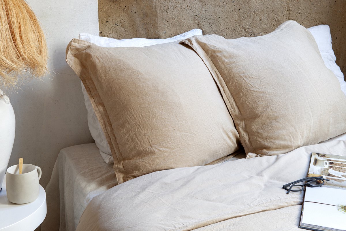 Passion for Linen | Remy kussensloop | Luxe katoen perkal / linnen mix Multi 60x 70 cm