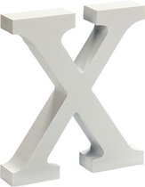 Pincello Decoratieletter X 2 X 11 Cm Hout Wit