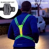 Hardloop verlichting met Telefoonhouder - Hardloopvest led - houder mobiele telefoon