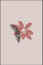 Walljar - Tropical Flower - Muurdecoratie - Canvas schilderij