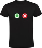 Squid Game Play Quit Button | Heren T-shirt | Zwart | Netflix | Serie | Survival Game | Drama
