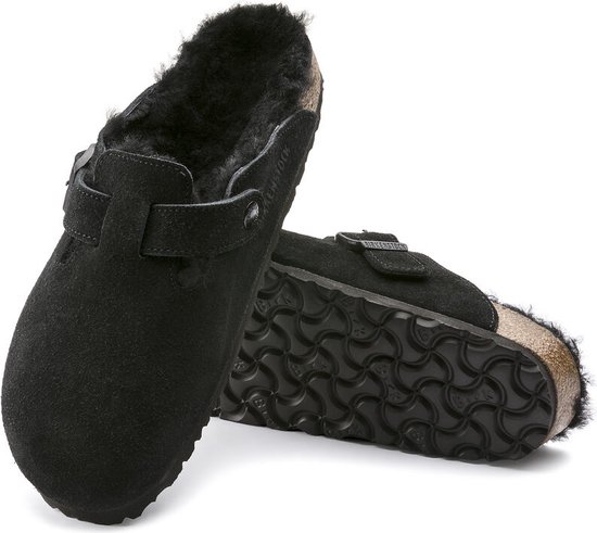 Birkenstock Boston Narrow Dames Clogs - Black - Maat 36
