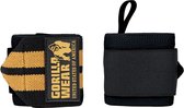 Gorilla Wear - Wrist Wraps Pro - Fitness Handschoenen - Krachttraining - Crossfit Handschoenen - Zwart/Goud