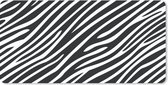 Bureauonderlegger - Dierenprint - Zebra - Zwart - 60x30 - Muismat