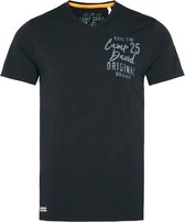 Camp David ® T-shirt met V-hals en print op de rug
