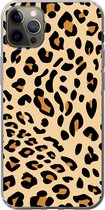 Geschikt voor iPhone 12 Pro Max hoesje - Dierenprint - Panter - Luipaard - Siliconen Telefoonhoesje