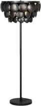 Vloerlamp  - unieke verlichting  - ijzeren lamp - verweerd zwart - industrieel  -  H135cm