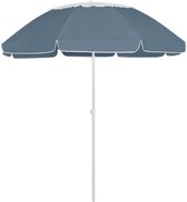 vidaXL Strandparasol 300 cm blauw