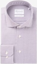 Michaelis Rood birdseye shirt-boordmaat: 37  Pasvorm:Getailleerd