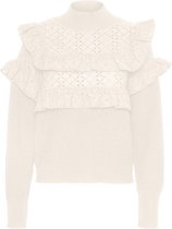Vero Moda Trui Vmtessa L/s Highneck Blouse Ga 10253187 Birch Dames Maat - M