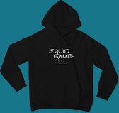 Squid Game Logo Hoodie | Netflix | Korean drama | Battle Royale | Gi-hun Saebyeok | Unisex Maat XS