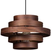 ETH Hanglamp - Plafondlamp Walnut hout - metaal