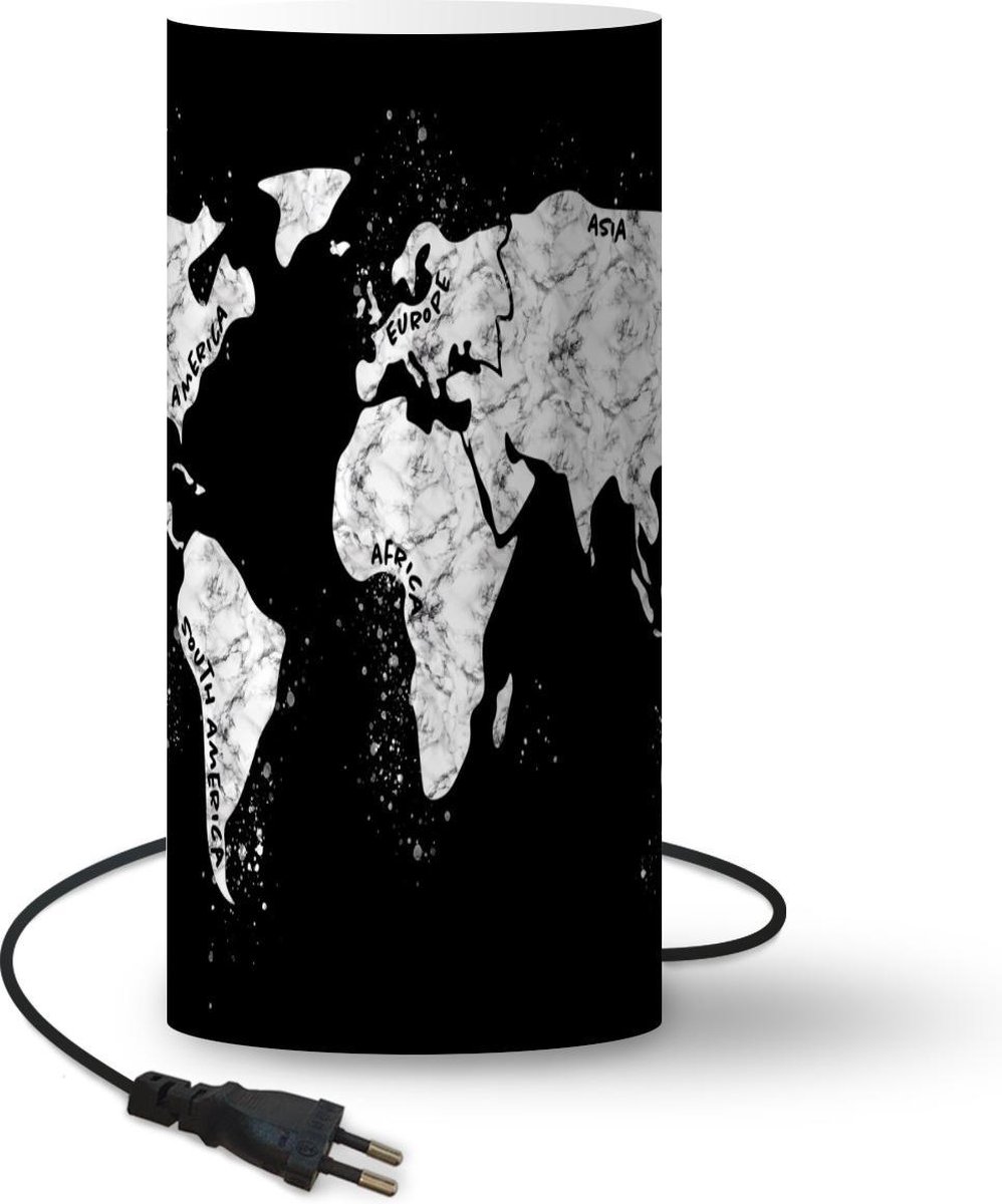 Lamptiger Tafellamp - Kaart - Ø 16 Cm - E14 - Multicolor