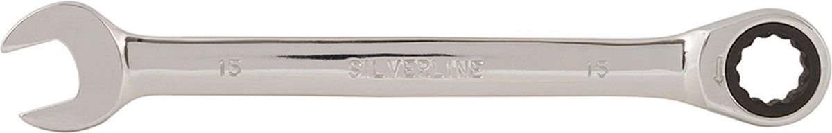 Silverline Vaste steek-ringratelsleutel 15 mm
