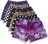 MG-1 Wijde Boxershorts Heren 6-Pack Multipack D635 met Prints - Maat  XS - Losse boxershort heren