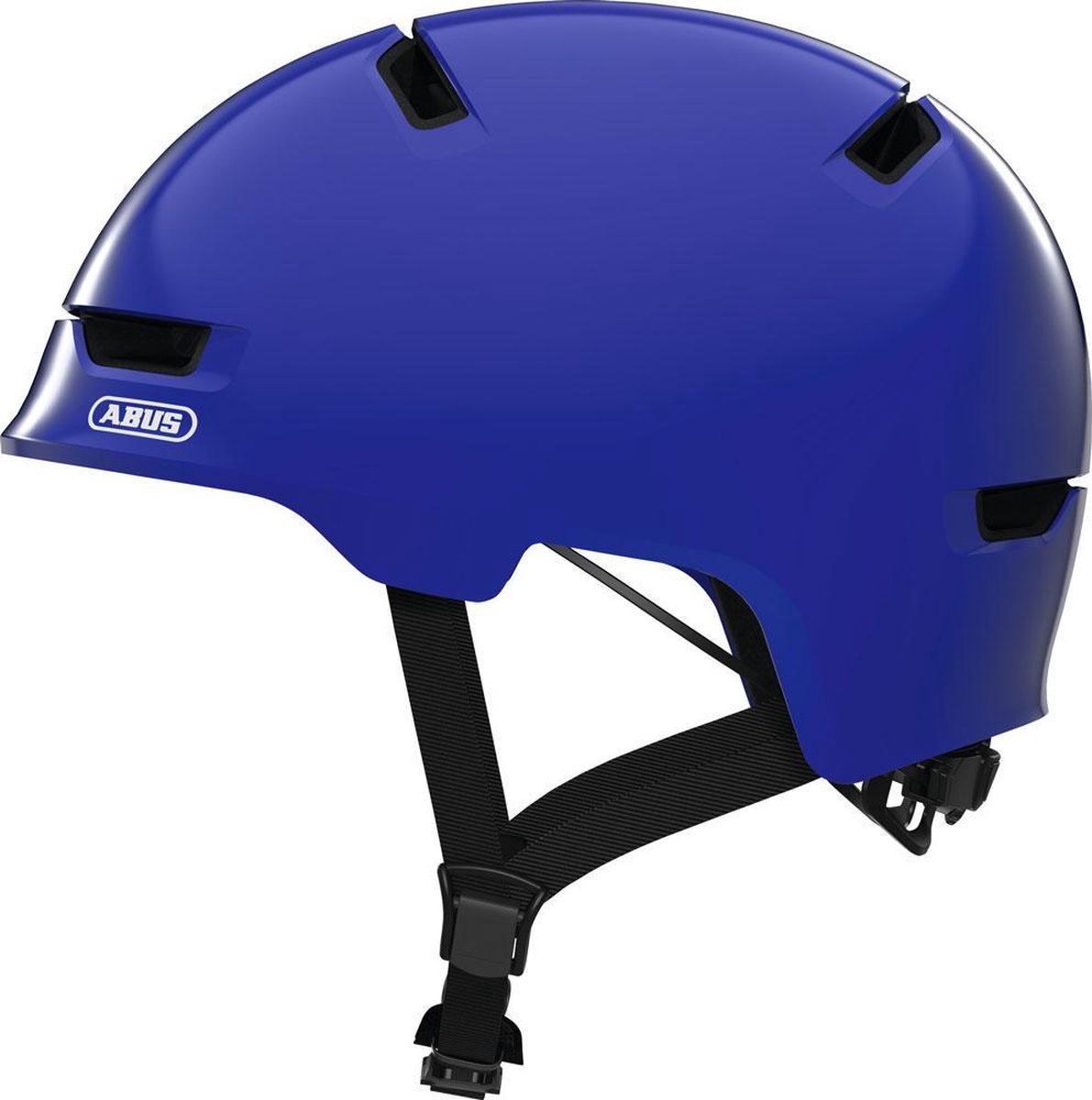 Bol.com Abus Scraper 3.0 Kid Fietshelm - Maat  M (54-58 cm) - shiny blue aanbieding