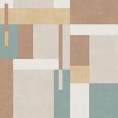 Arty Blocks grijs/beige/blauwgroen - M270-02