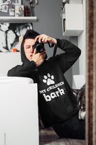 My Children Bark Hoodie,Grappige Hoodies,Uniek Cadeau Voor Hondenliefhebbers,Schattige Hoodies Met Honden,Unisex Hooded Sweatshirt,D004-018B, 4XL, Zwart