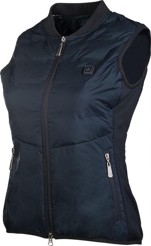 HKM Verwarmde bodywarmer dames Donker Blauw M