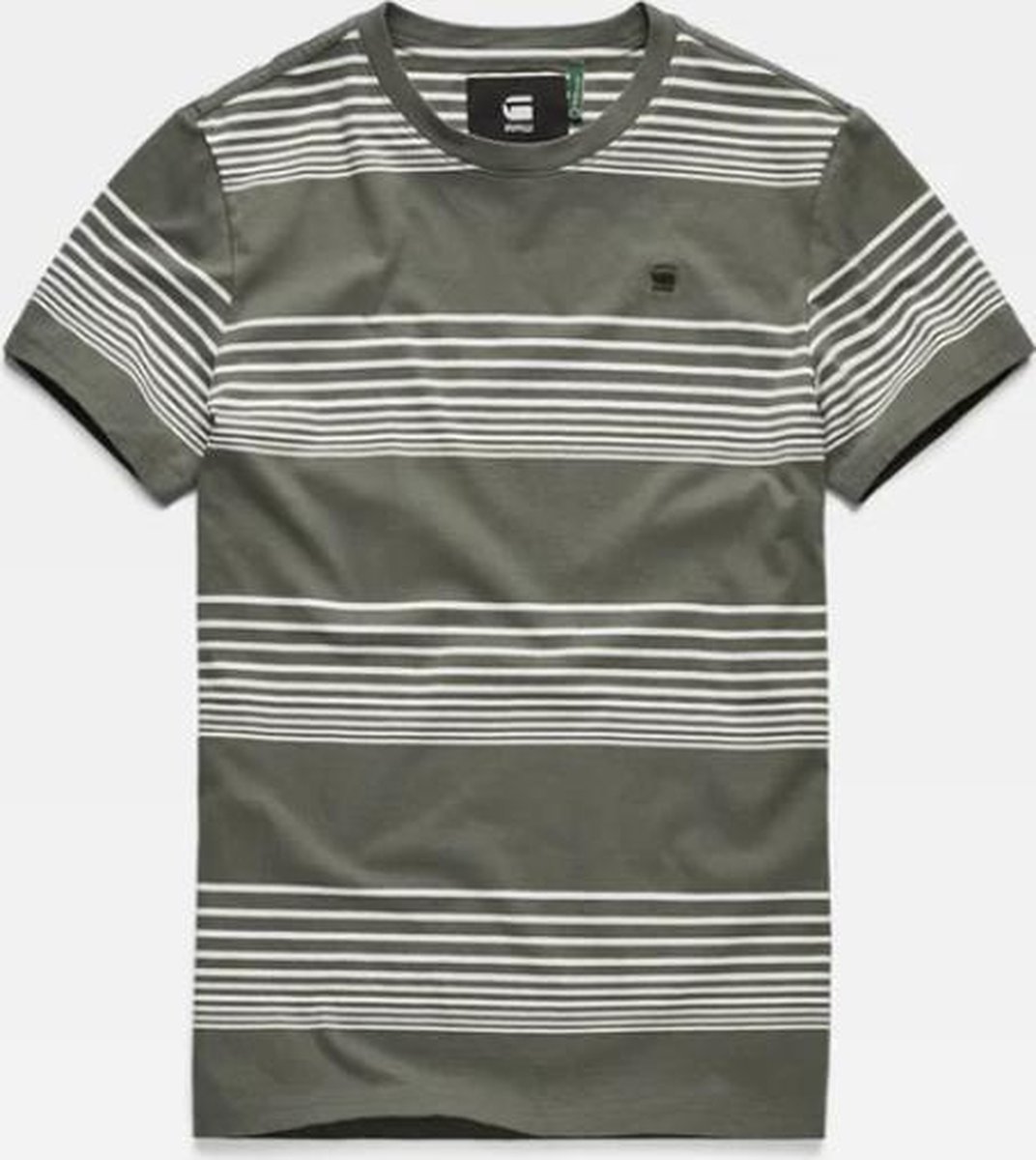 T-shirt Strepen D14442 B584 A846 Groen