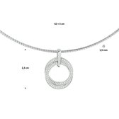 Collier Rondjes Zirkonia 1,5 Mm 42 + 3 Cm