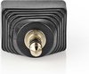 Nedis CCTV-Security Connector - 3-Voudig Aansluitblok - 3,5 mm Jack Male - Male - Groen / Zwart