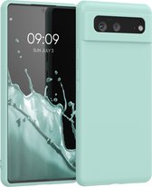 kwmobile telefoonhoesje voor Google Pixel 6 - Hoesje voor smartphone - Back cover in mintgroen